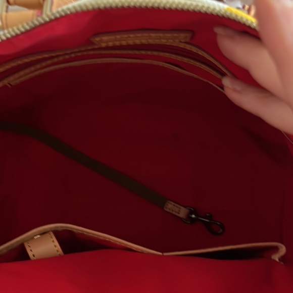 Dooney & Bourke Chevron Satchel Bag Handbag Purse - Picture 8 of 8